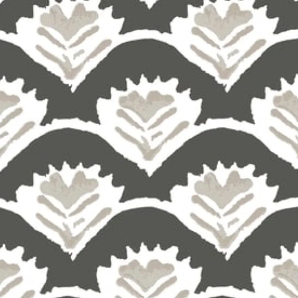 Thibaut Emily Wallpaper in Black and Beige